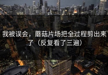 我被误会，蘑菇片场把全过程剪出来了（反复看了三遍）